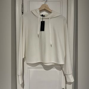 Dynamite white sweater with hood